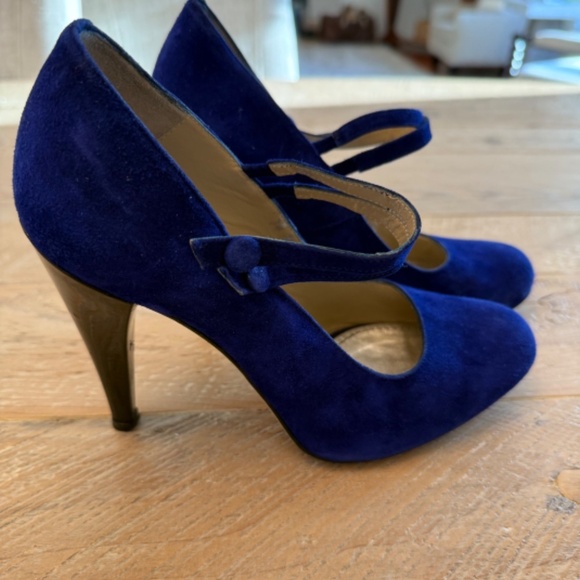 Malene Birger cobalt blue suede size 38 - Picture 1 of 7